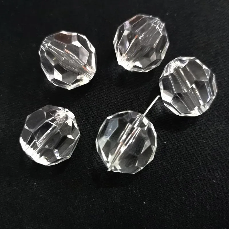 Crystal (pierwszy rozmiar wyboru) 4 mm/6 mm/8 mm/10 mm/12 mm/14 mm/16 mm/18 mm/20 mm przezroczyste duże fasetowane/biżuteria/znajdowanie koralików