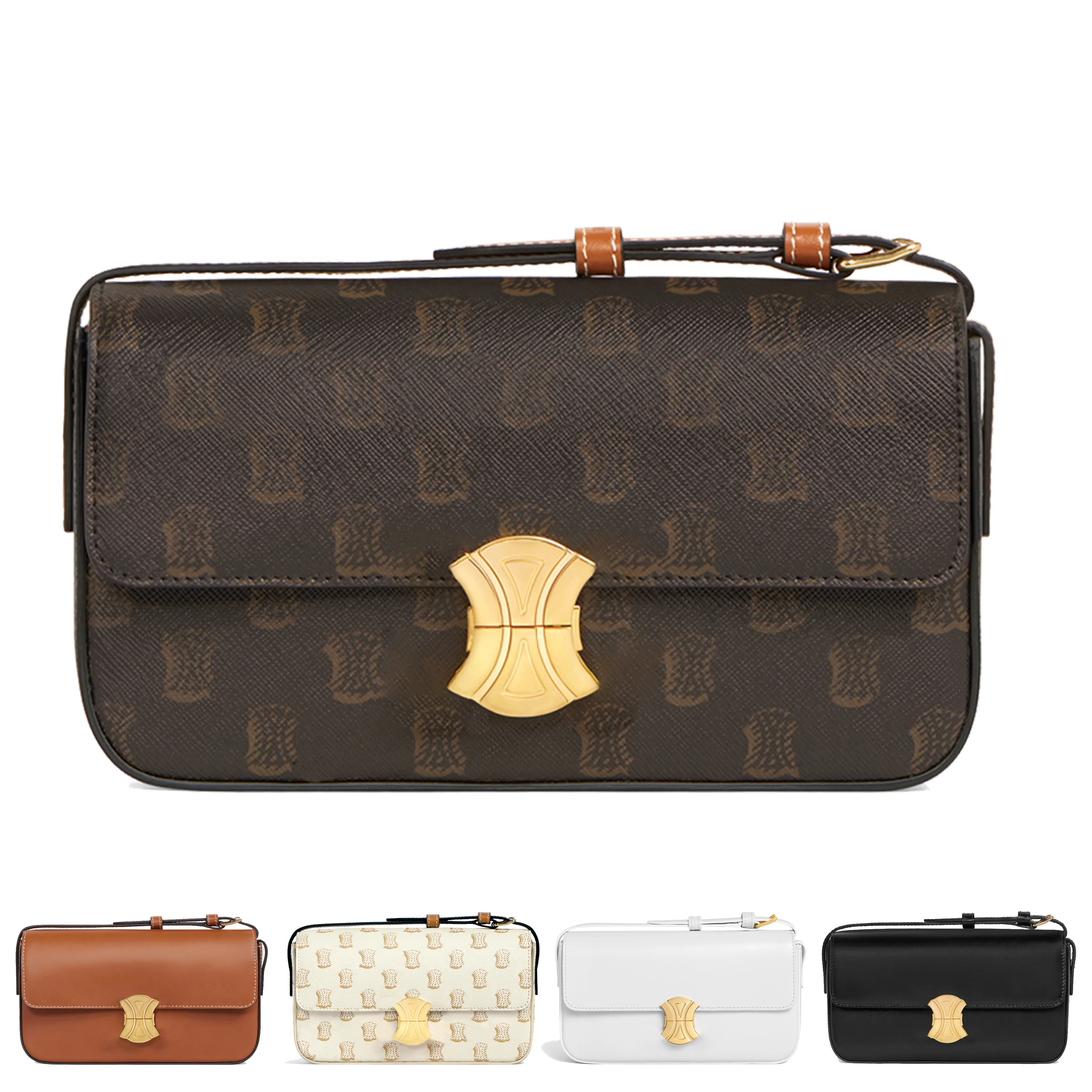 Genuine Leather Designer Shoulder Bag For Women Luxe Triomphe Crossbody