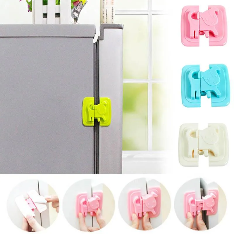 Backpacks Dog Puppy Shape Plastic Refrigerator Toilet Safety Lock Cabinet Door Accessories Portable Fridge Locks 1 Pcs Carriers Slings &