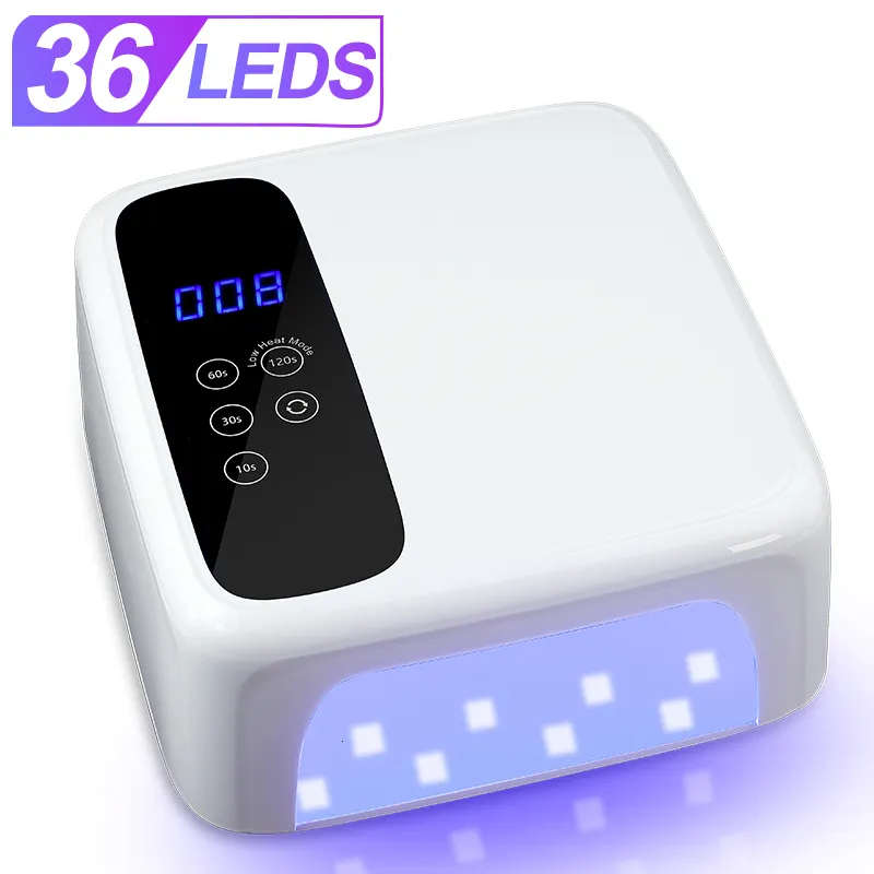 Nageldrogers LED NAIL LAMP UV Krachtige bedraad 15600 mAh 72W snelle professionele gel nageldroger nagellak krullamp voor alle gel nagellak 230519