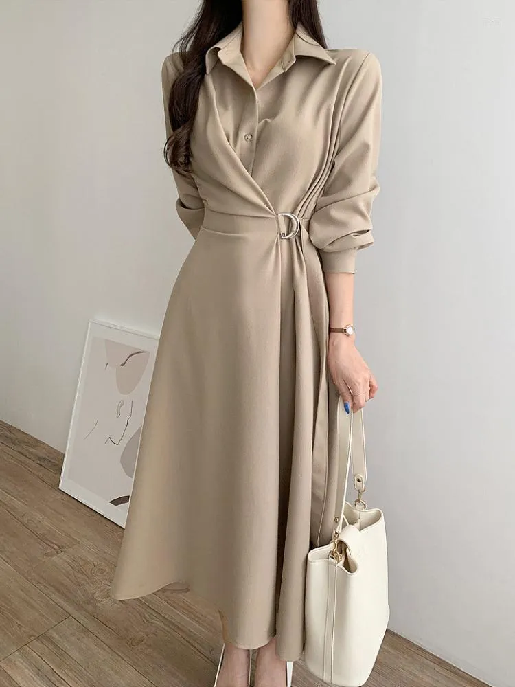 a line shirt dress