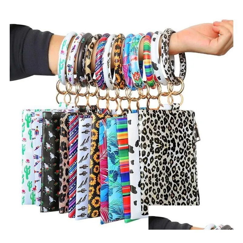 Outra organização de armazenamento doméstico PU KECKCHAIN ​​BRACELETA PARTILHA DE MULHER SUNDRIES SUNDRIES CALARO TASSEL PENDEL LEOPARD PRIMAÇÃO DA DH964