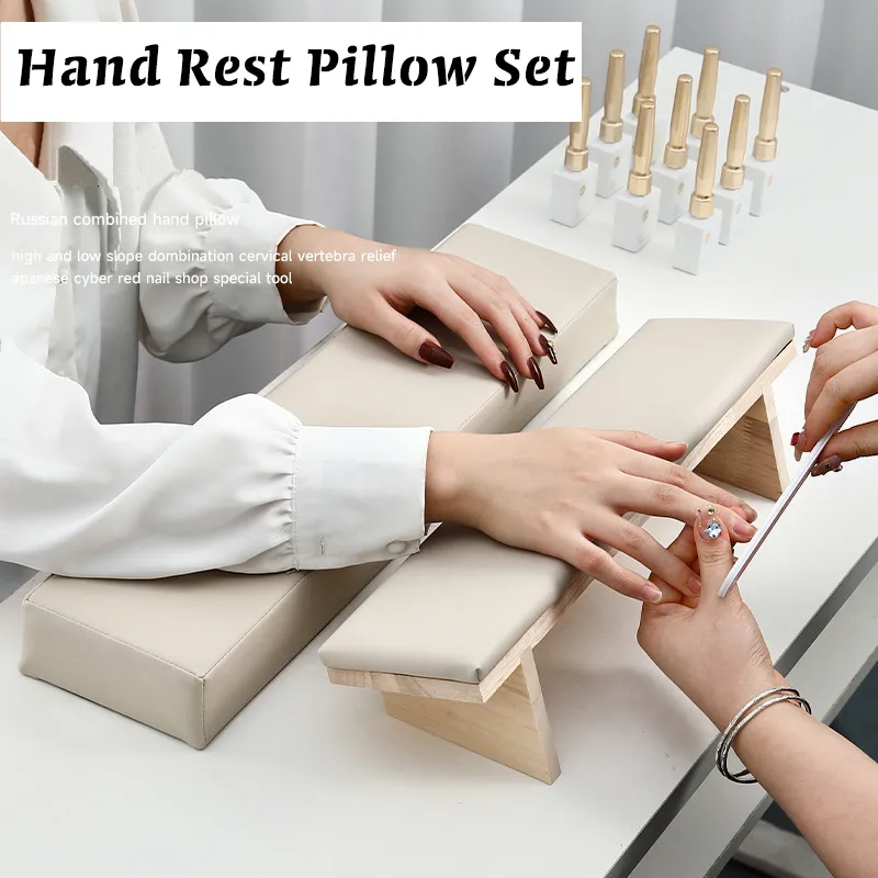 Comfortable Nail Art Hand Rest Pillow & Arm Rests Set for Manicure ...
