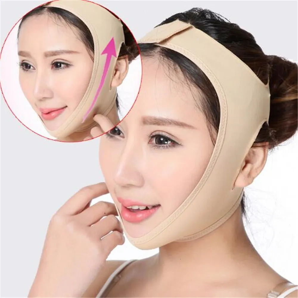Face Care Devices Elastic Face Slimming Bandage V Line Face Shaper Women Chin Cheek Lift Up Belt Massager Strap Face Skin Care Tools Beauty 230519