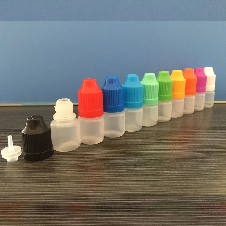 Lege Fles Olie Plastic Druppelaar Flessen Voor Sap 3 Ml 5 Ml 10 Ml 15 Ml 20 Ml 30 Ml 50 Ml 100 Ml 120 Ml Met Kindveilige Dop Groothandel