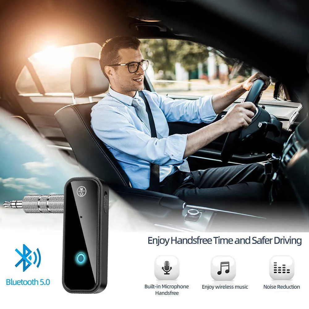 New Bluetooth Car Kit Transmitter Receiver Wireless Adapter 3.5mm