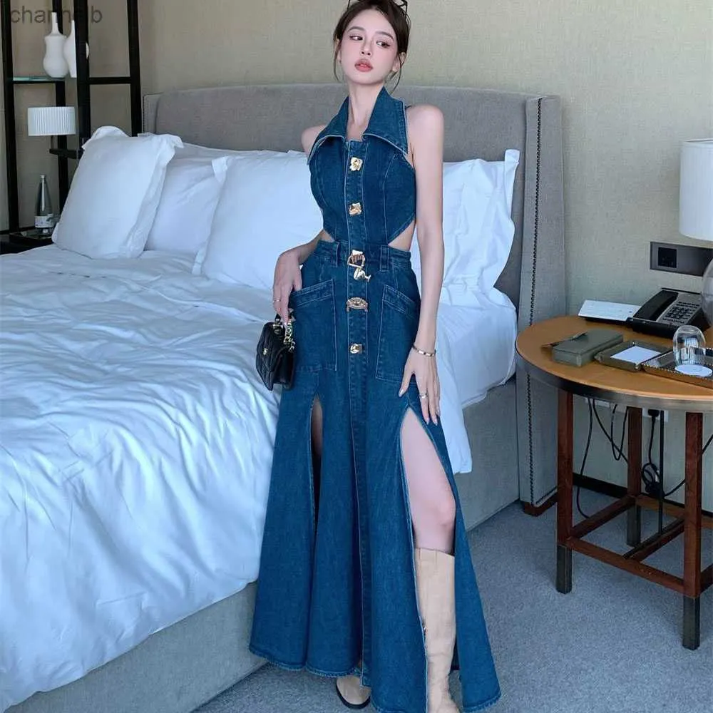 sexy denim dress Sexy Denim Dress – Sincere's Closet main image 0