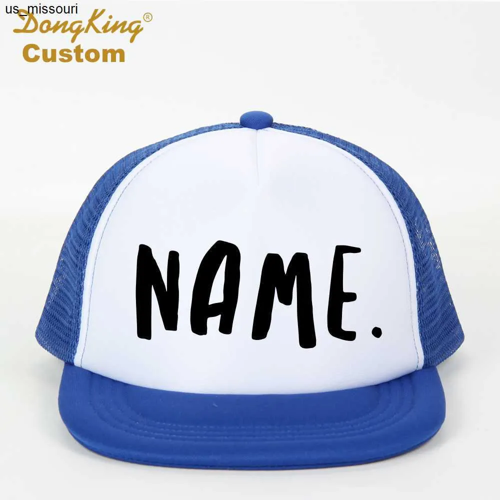 DongKing Custom Name Trucker Trucker Style Baseball Cap For Kids