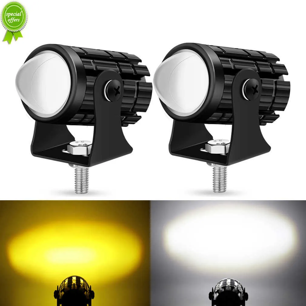 New Motorcycle Spotlight Waterproof Lamp Electric Vehicle Headlight Fog Light Projector Lens Auxiliary LED Light For Car Motorcycle