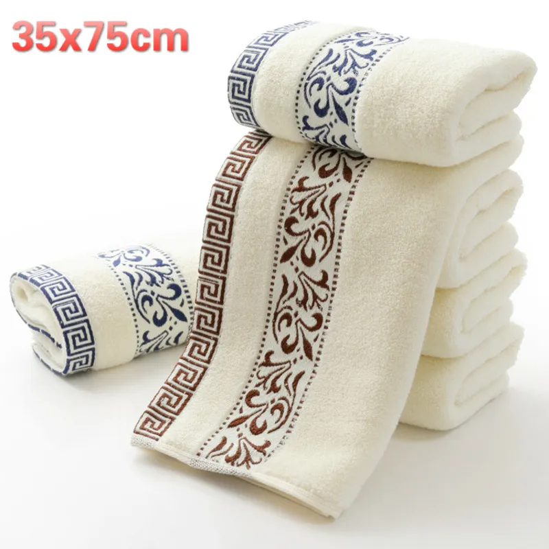 Chinese stijl mode solide kleur borduurwerk mannen washandje reishotel bad handdoek handdoek handdoek gym yoga draagbare geliefden cadeau toalla