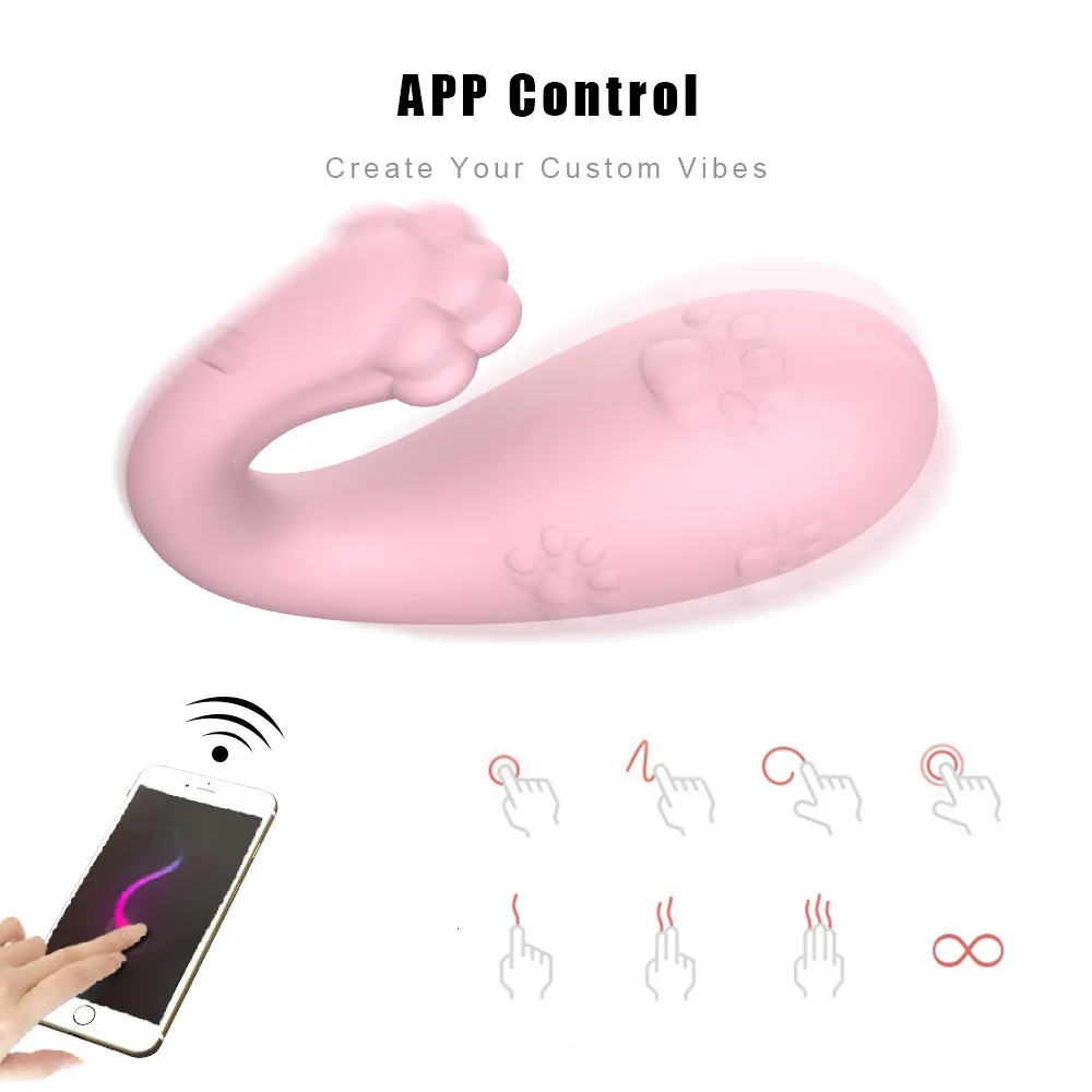 Vibratore g-spot app per donna silicone giocattolo mostro_voghion.com