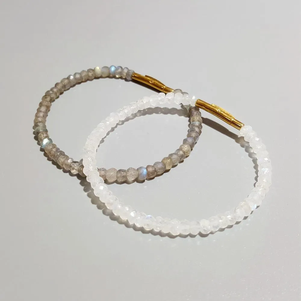 Bracelets LiiJi Natural Stone Moonstone/Labradorite Bracelet