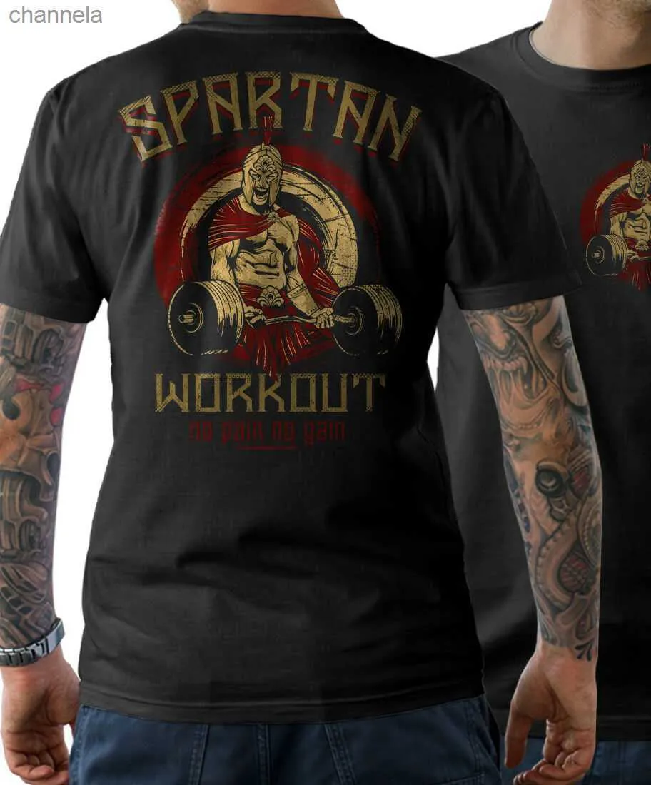 Men's T-Shirts Weightlifting Not Bread Fitness-training Spartan Bodybuilding T-Shirt. Summer Cotton Short Sleeve O-Neck Mens T Shirt New S-3XL