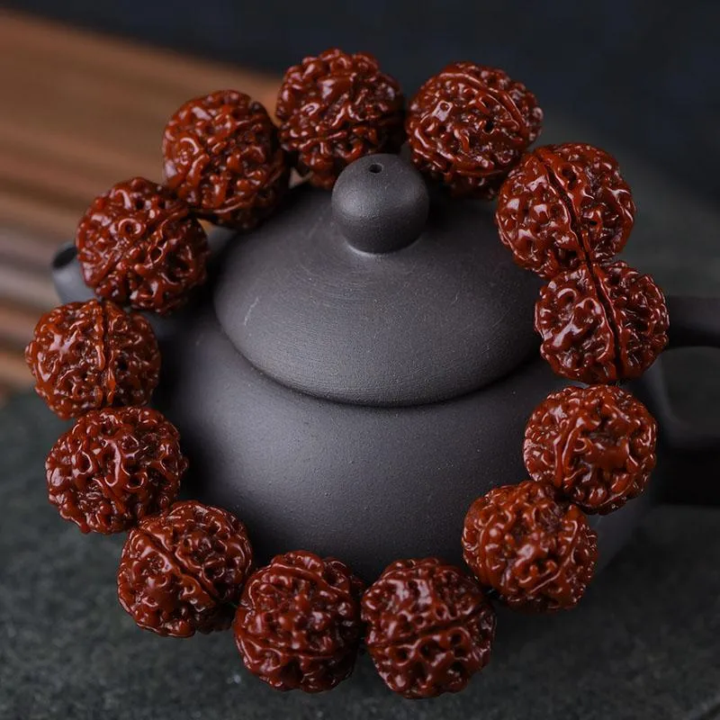 Bransoletki Authentic maszynowa torba Pulp Jade Diamond Rudraksha Bodhi Bransoletka Koralita popularna mężczyźni i kobiety Wenwan