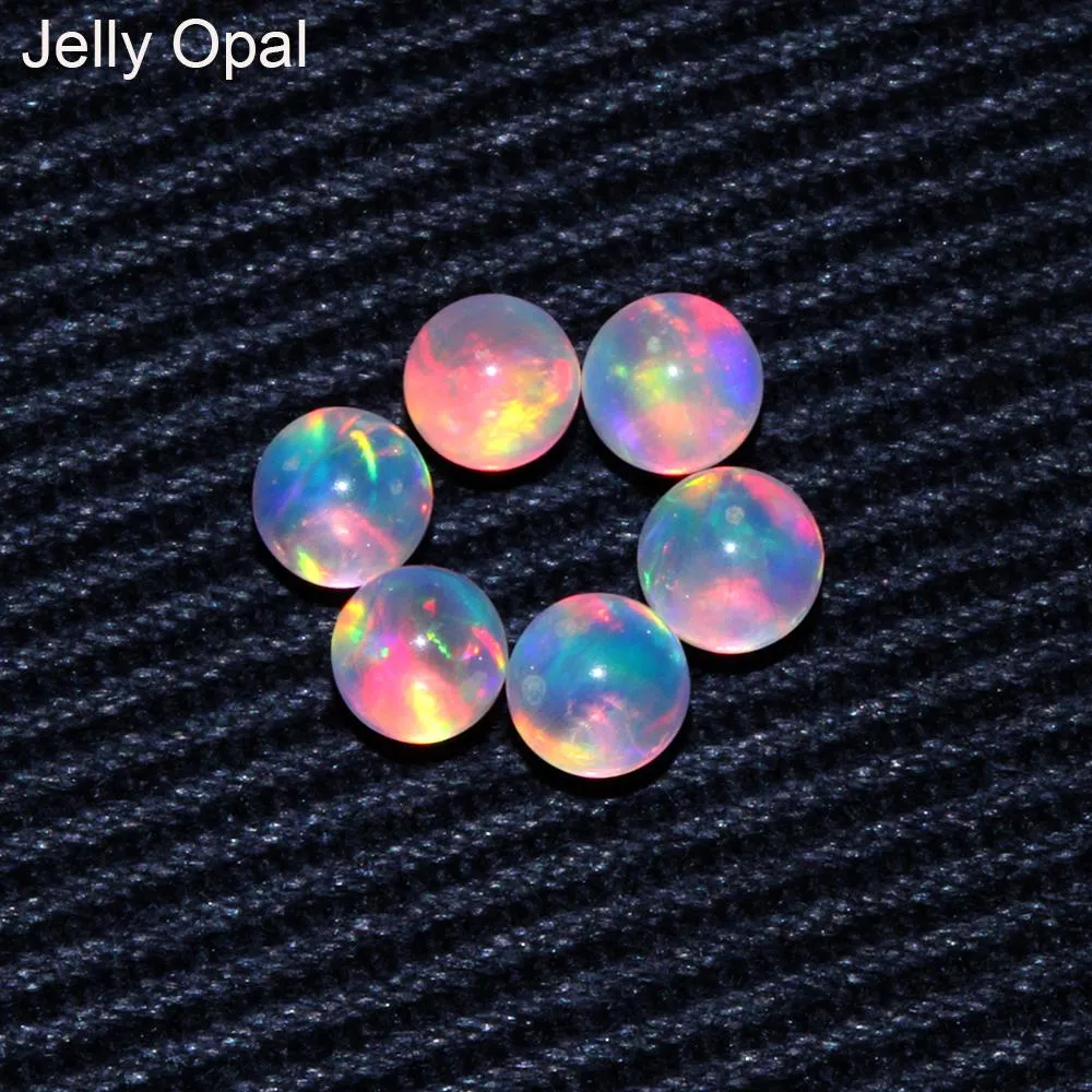 Perles 2021 nouveau produit boule synthétique blanche transparente opale perle mystique opale de feu sphère