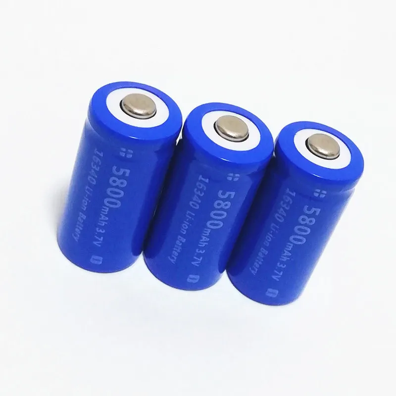 New 3.7v 5800mah Lithium Li-ion 16340 Battery Cr123a Rechargeable