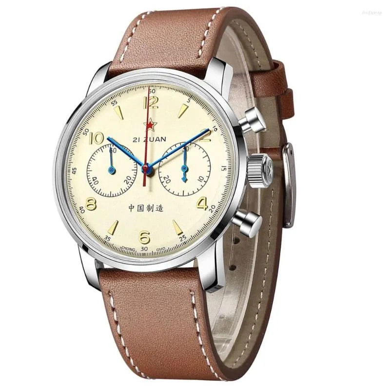 SEAKOSS Zeppelin Chronograph Mens 42mm Seagull 1963 Watch ST1901