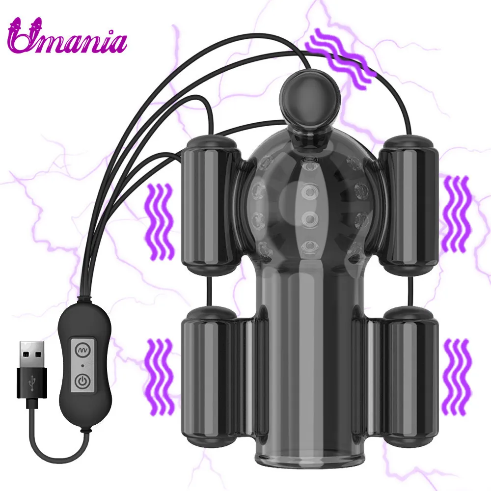 Krachtige eikel vibrator voor mannen ejaculatie vertraging sleeve_voghion.com
