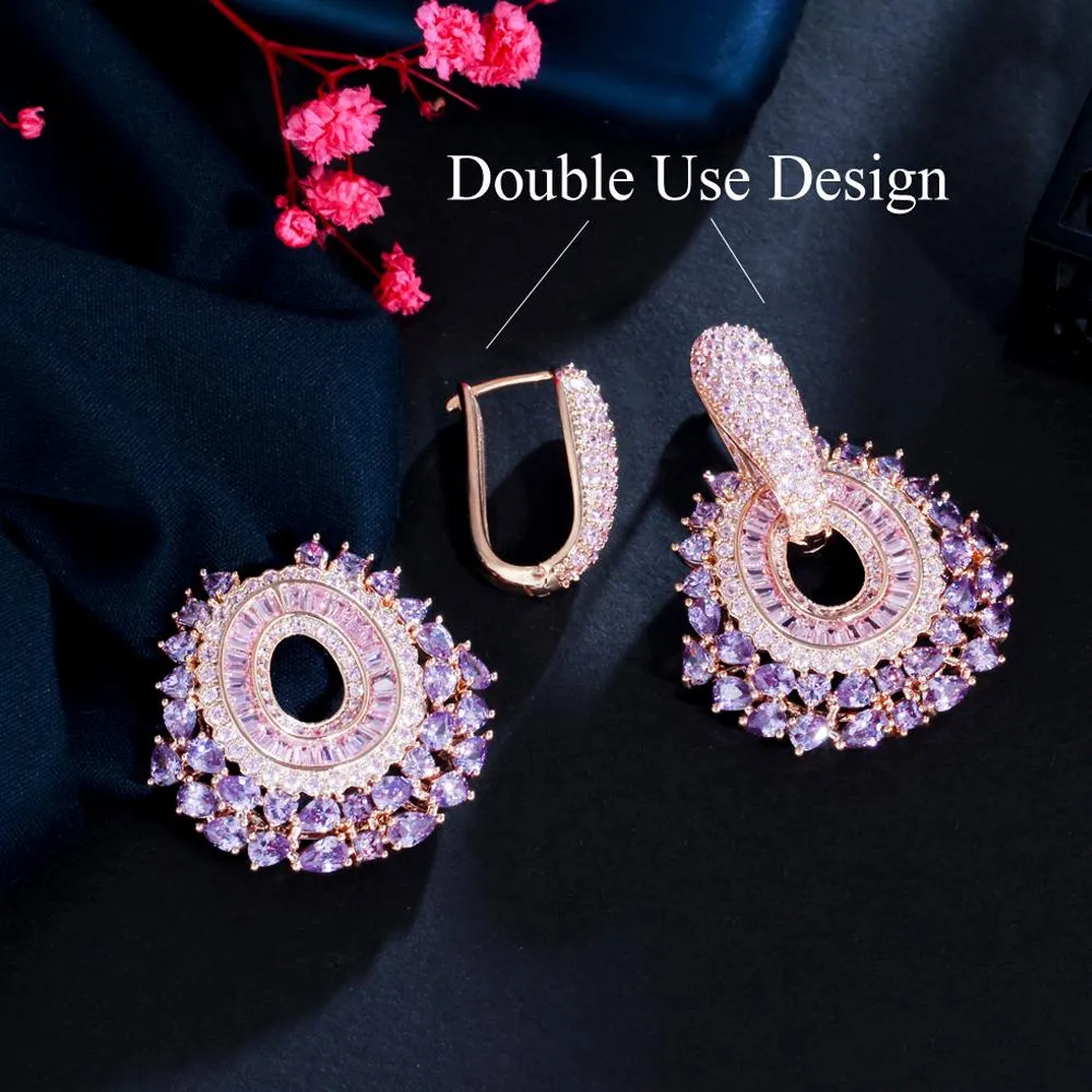 Cubic Zirconia Prom Party Jewelry | Cubic Zirconia Drop Earrings | Dangle  Earrings - Dangle Earrings - Aliexpress