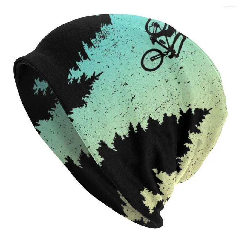 Berets unisex mountainbiker fiets slouchy beanie hoeden vrouwen mannen mtb fiets hippie gebreide schedels beanies caps voor winter ski