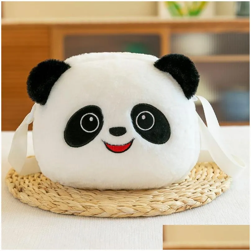 Fluffy panda backpack hotsell