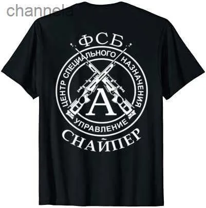 T-shirts voor heren Rusland FSB SPETSNAZ Alpha Group Sniper T-shirt. Zomer katoen korte mouw o-neck heren t-shirt nieuw S-3XL