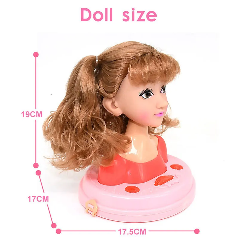 thumbnail image 2 of Styling Head Doll For Girls - Realistic Hair & Makeup Play Set For Creative Kids 2 of 11