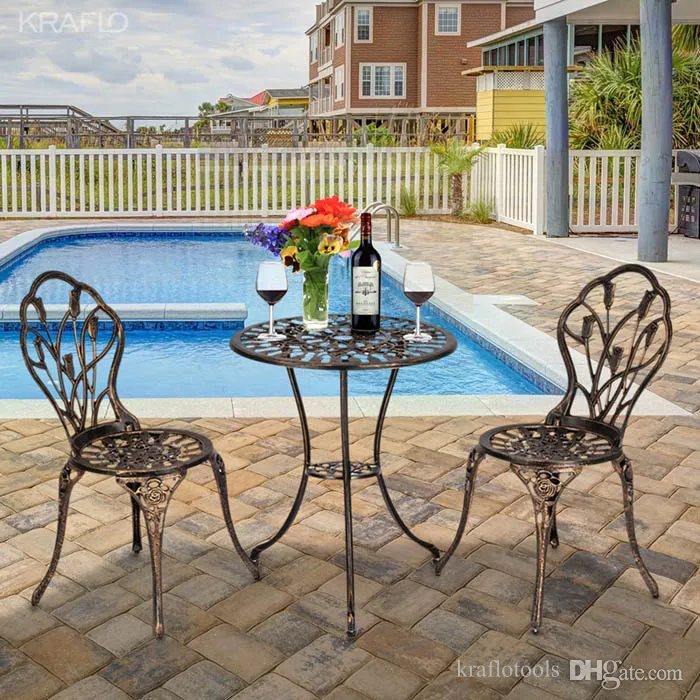 Aluminum high top sale table and chairs