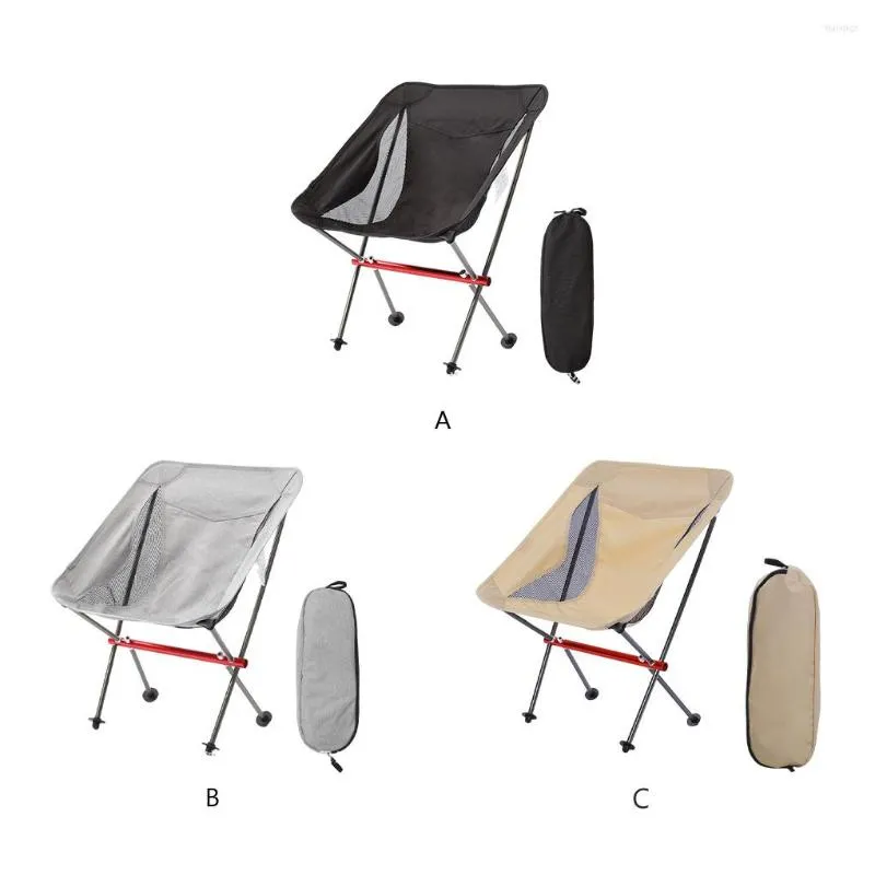 Camp Furniture Outdoor Klapperkoel Draagbare kampeerstoelen met tas Home Office Stoel Beach Picnic Foldable Backlest Tools