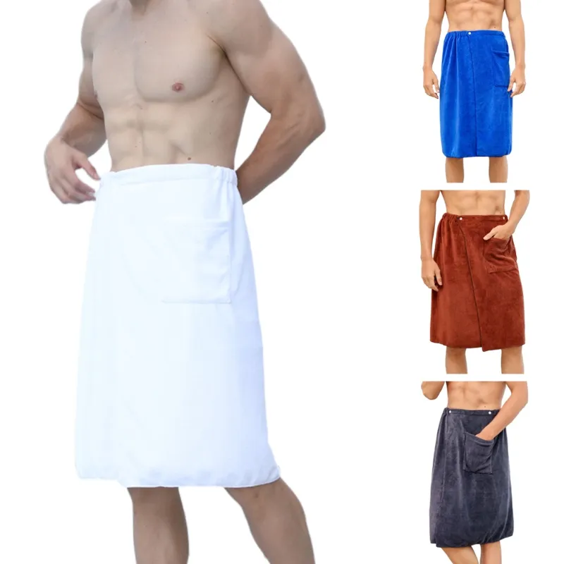 Tragbares Badetuch für Männer mit Tasche, zum Schwimmen, Strandtuch, Decke, für Herren, Spa, Dusche, Bad, weiches Handtuch, 70 x 140 cm