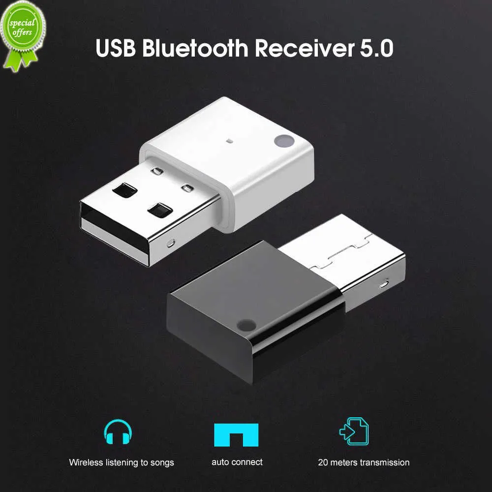 Nuevo Audio Mini inalámbrico USB Bluetooth 5,0 receptor para coche Radio Subwoofer amplificador Multimedia MP3 reproductor de música adaptador Bluetooth