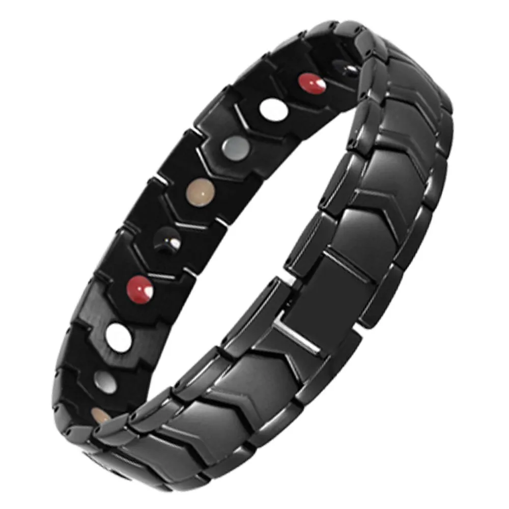 Bangle Man Bracelet Black Magnetic Bracelet Relieves Hand Pain Lymph Detox Improves Insomnia Bracelet For Men bracelets bangles