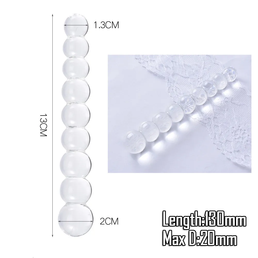 Erwachsene Spielzeug Glasdildo Gefälschte Kristall Anal Perlen Butt Plug Prostata-massagegerät G-punkt Weibliche Masturbation Spielzeug 23_voghion.com