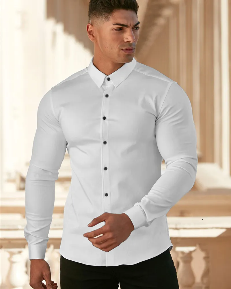 Camisas super slim fit hombre discount