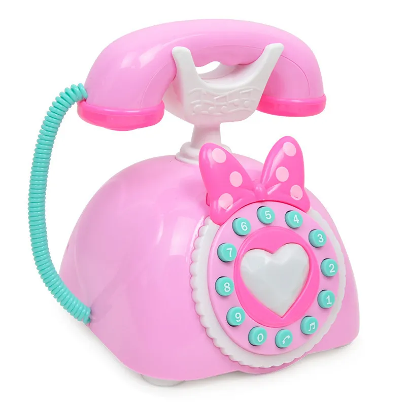 Andra leksaker Retro Children's Phone Toy Telefon Early Education Story Machine Baby Telefon Emulerade telefonleksaker för barn Musikleksaker 230520