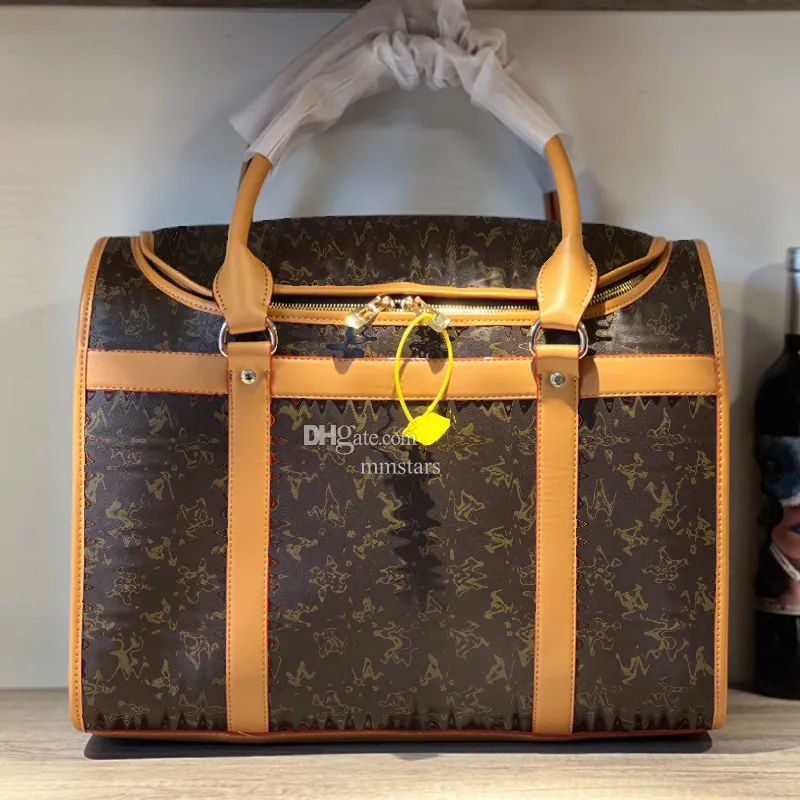 Sac De Transport Pour Chien Imprim Classique Toile Enduite