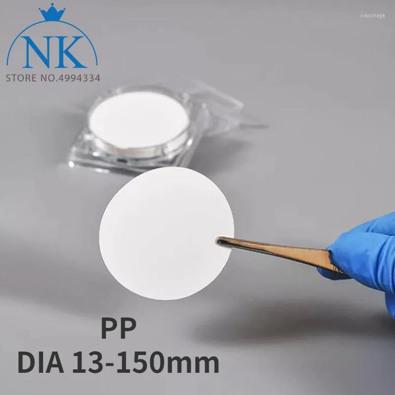 50pcs/caixa dia 13 mm a 150 mm pp mutiple size tamanho de filtro microporoso de polipropileno para experimento de laboratório