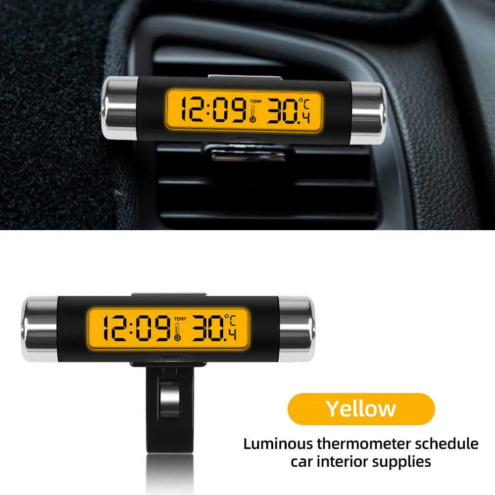 Neues Auto Luftauslass Thermometer, Elektronische Uhrzeit, LED  Digitalanzeige, Thermometer Mit Leuchtender Rückseite, Autozubehör Im  Großhandel Von 7,44 €