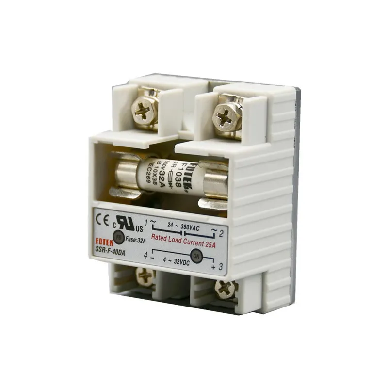 SSR Single-Fase Solid-State Relay FOTEKT SSR-F-40DA 10A 25A 40A SCRSingle Fase Safe Solid State Module