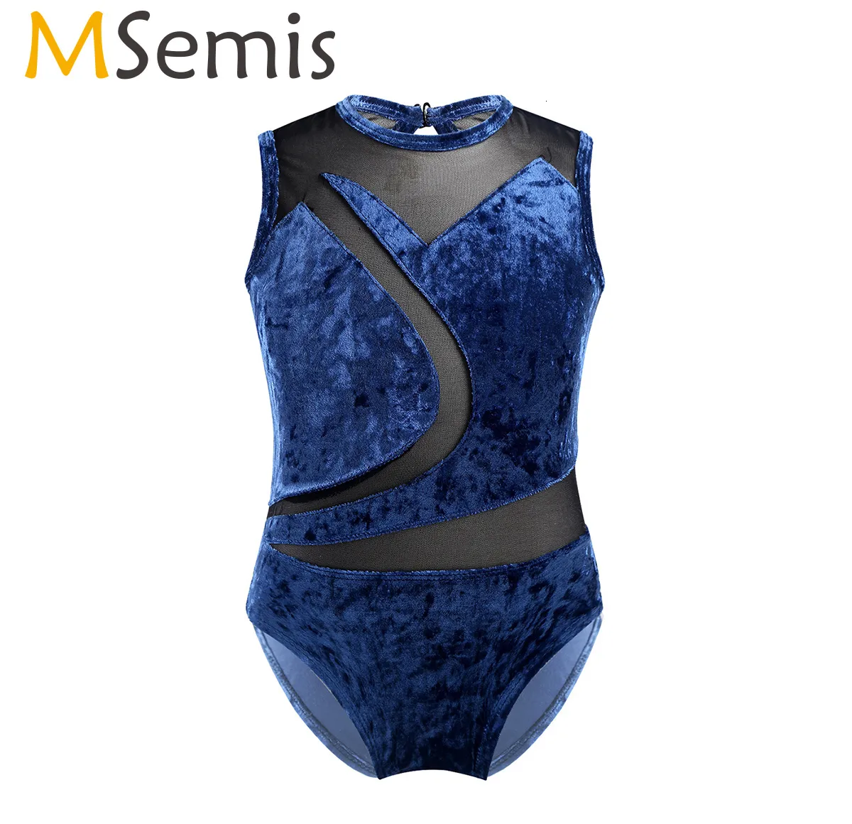 Dancewear çocuk kızlar kolsuz jimnastik leotard tulum boydusit pleuche örgü kesim geri bale elbise lirik dans kostümleri 230520