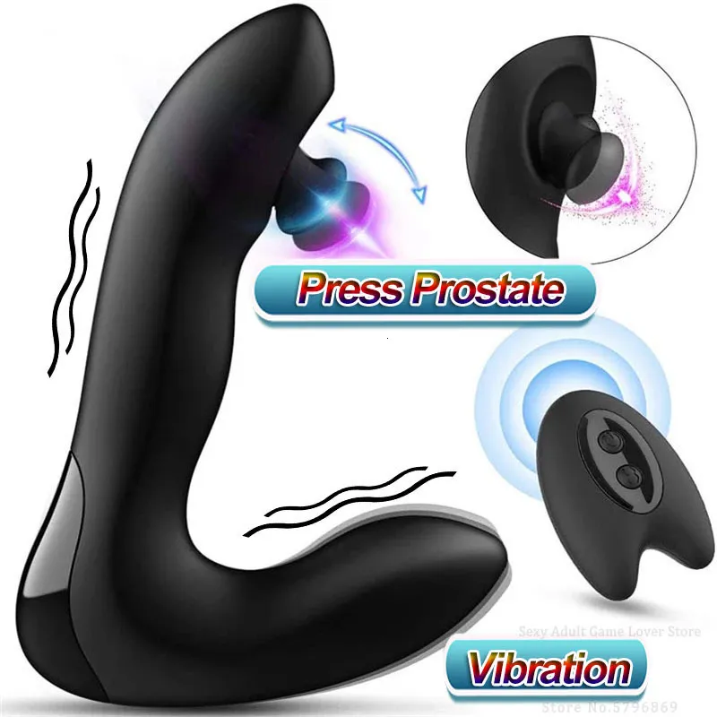 Massaggiatore prostatico vibratore con telecomando e plug anale_voghion.com