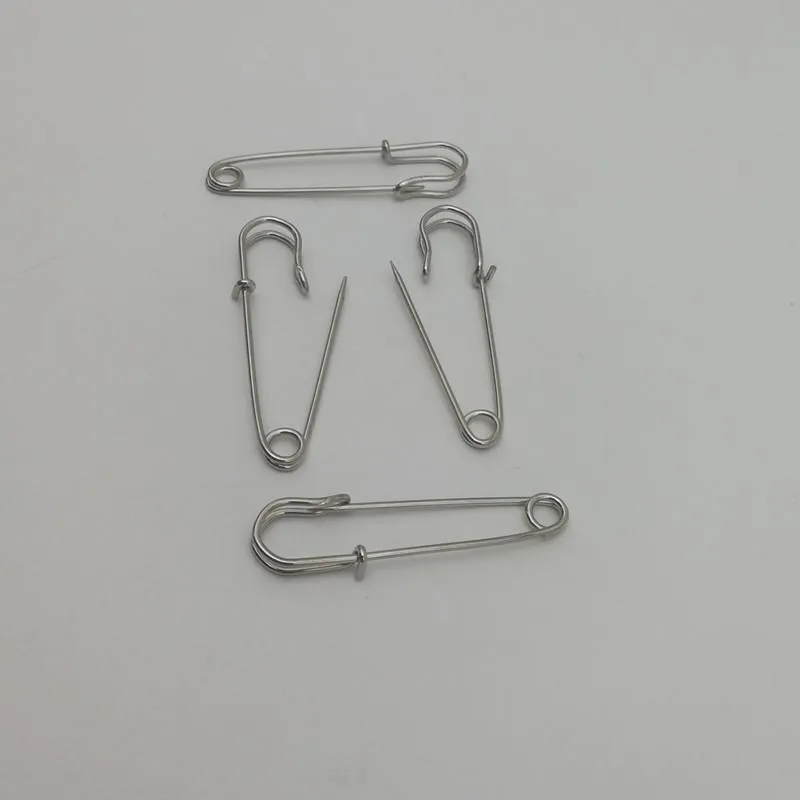 Components 100pcs High quality Larger silver color Safety Pins SIZE 2''length (50mm)