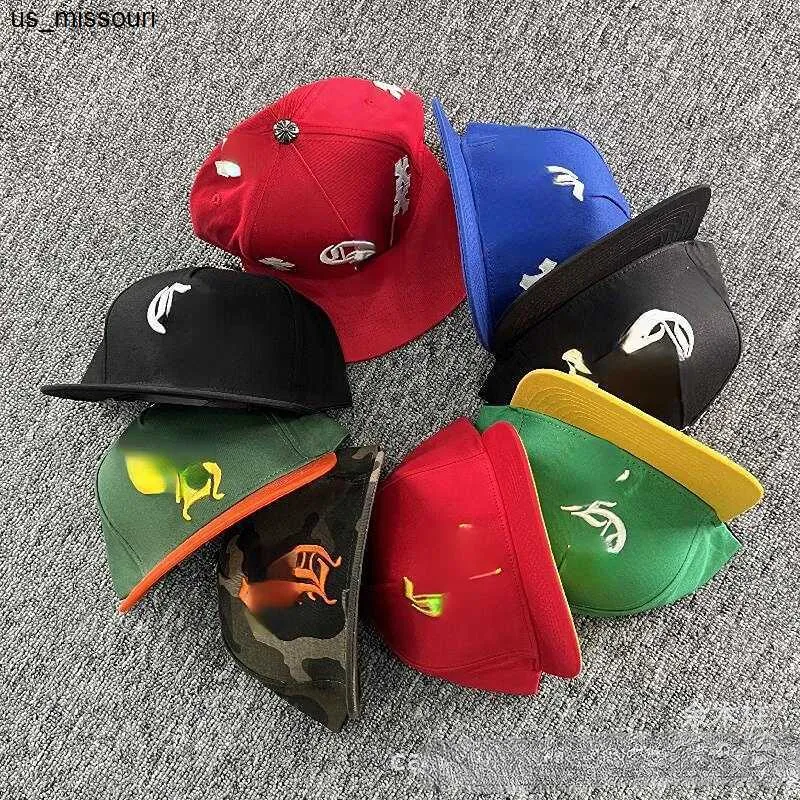 Dhgate Ball caps designer ch hoeden Letters Print Mode Straat Hiphop baseball hoed Gekleurde Cross Casual Platte Pet J230520