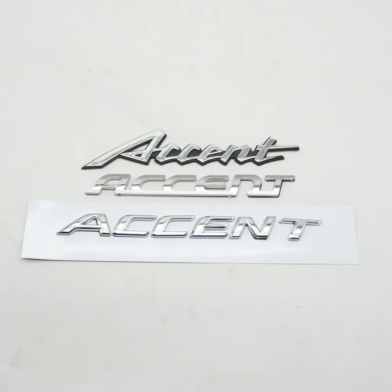 Für Hyundai Accent Emblem Auto ABS Chrom Abzeichen Logo Typenschild  Aufkleber Hinten Stamm Von 9,17 €