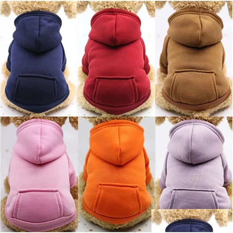 Dog Apparel Pet Dogs Clothes Warm Puppy Small Costume Coat Outfits Pocket Sport Styles Sweater Pets Supplies Xs Xxl Drop Delivery Ho Dhu1Z