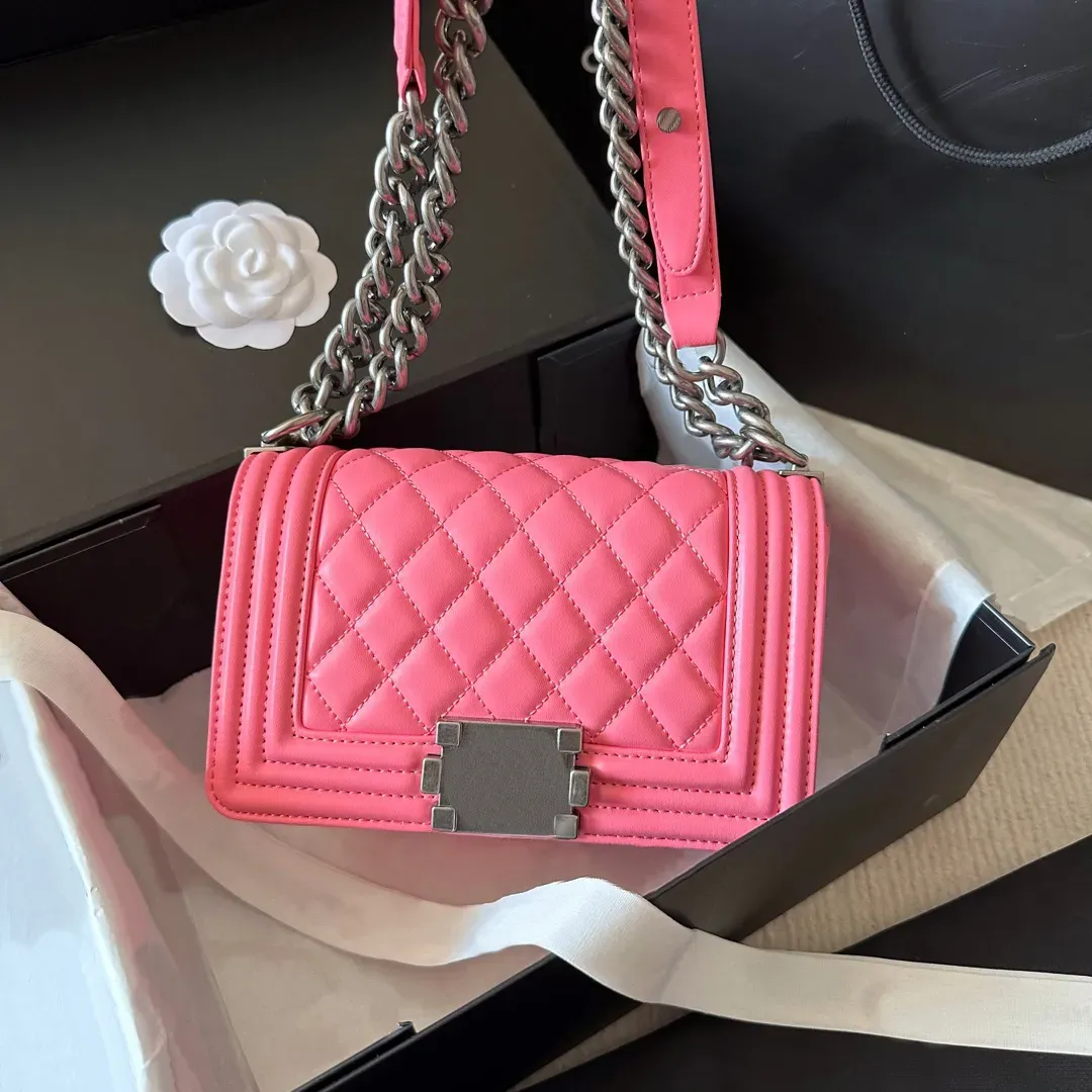 Chanel le boy silver hardware hotsell