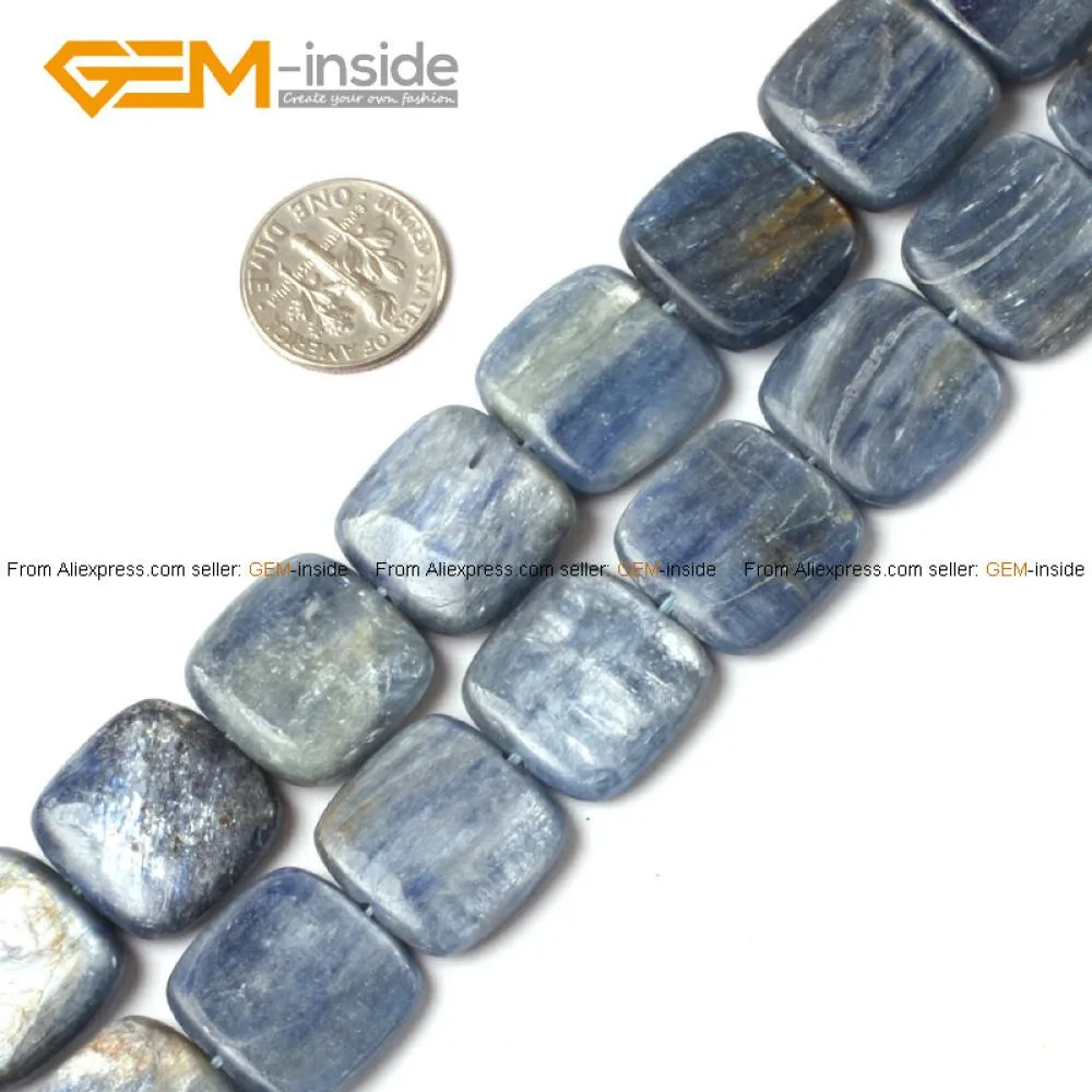 Square Kyanite Beads Length 18mm Beads Fashion Jew...