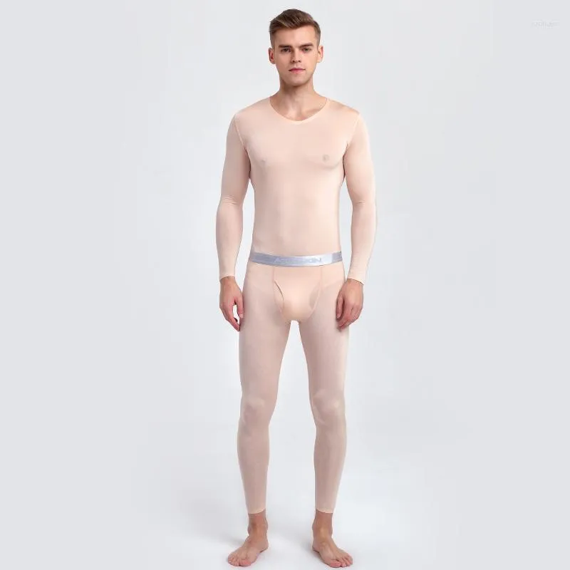Mens Ultra Thin Ice Silk Silk Thermal Underwear Mens Suit Seamless,  Breathable, And Fall Proof S026 507 From Baizhanji, $38.64