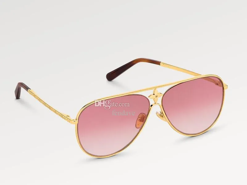 5A Okulasy L Z1868U Star Pilot Pilot Eyewear Designer Sunglasses Kobiety octan 100% UVA/UVB z szklankami pudełka na torbę Fendave Z1870U