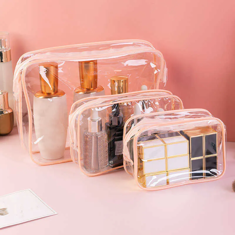 Transparent Clear Cosmetic Bag Wasserdichtes Reisemaschine Organisator Fur Frauen Von 13 82 DHgate